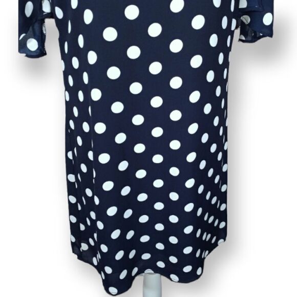 I LOVE PARIS NAVY & WHITE DRESS SZ. S EUC - Picture 3 of 7